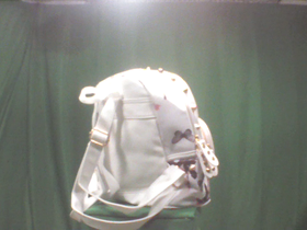 White Floral Design Backpack
